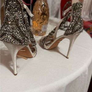 Elegant Silver Stiletto Heels